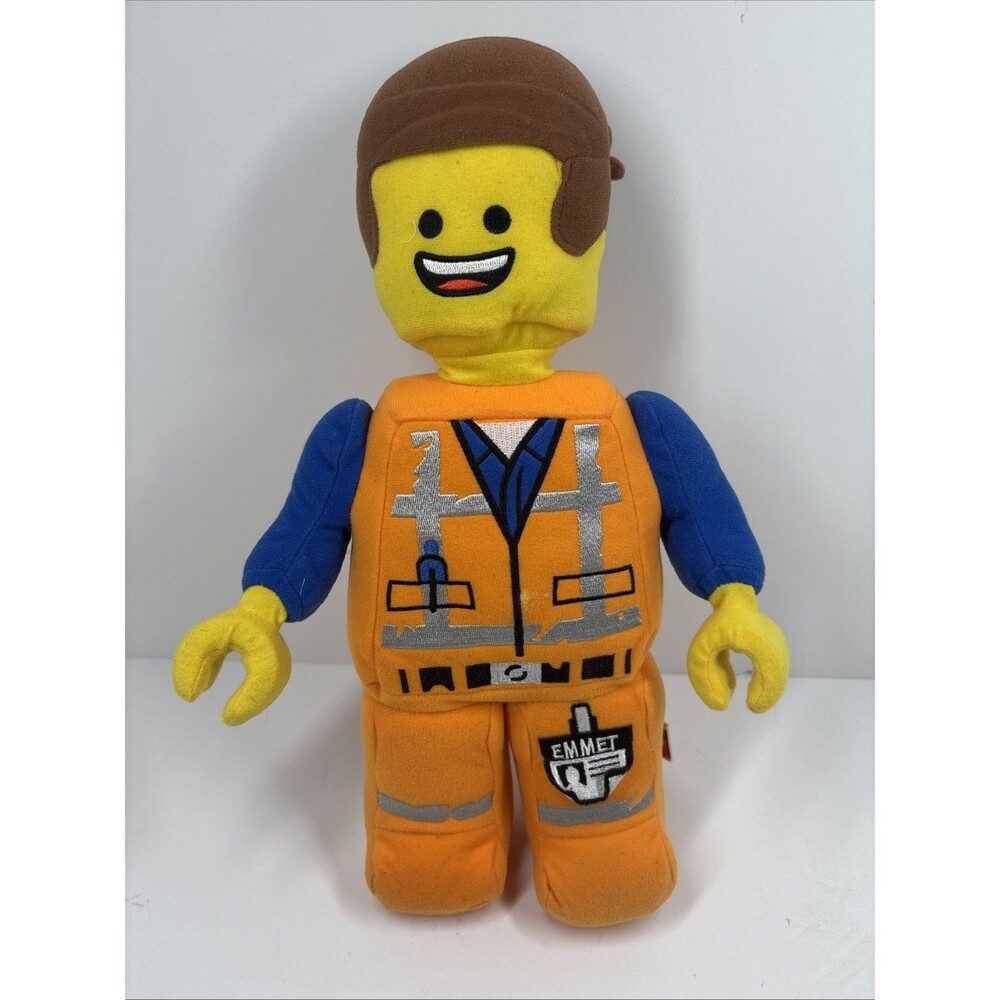LEGO Movie 2 Emmet Large 13" Plush Stuffed Toy Brickthusiasm Construction Worker